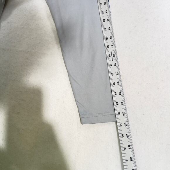 Shredfin Fishing Shirt Mens Large Long Sleeve Grey w/ USA Flag Print Performance - Picture 13 of 14